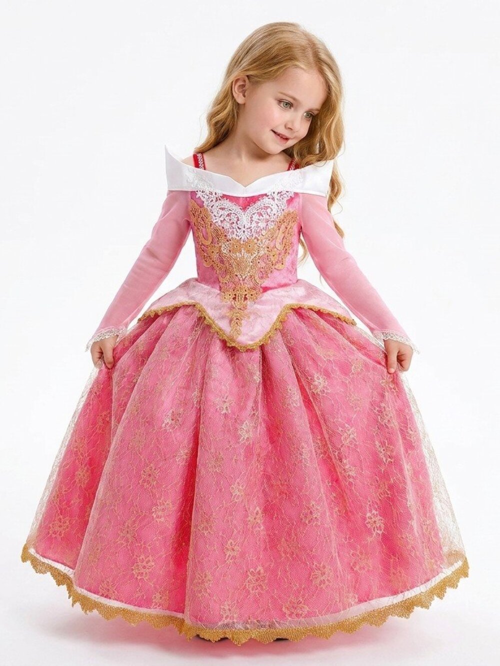 Pink Princess Dress Set with Tiara set - Picture 5 of 10